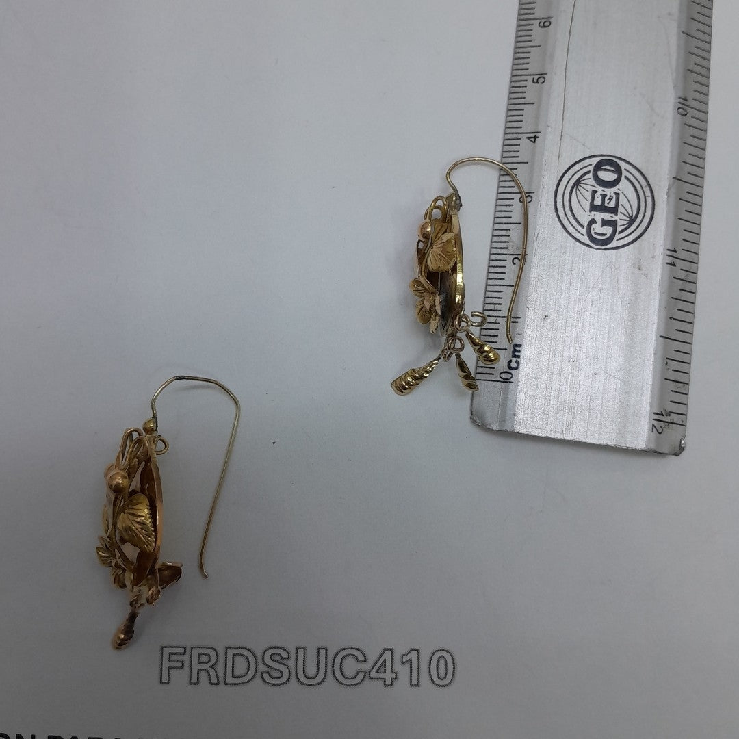 ARETES PAR ORO 10 K 4,20 GRMS (SEMINUEVO)