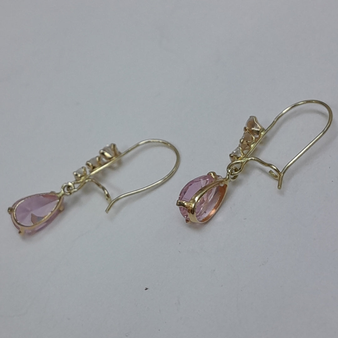 ARETES PAR ORO 10 K 1.1 GRMS (SEMINUEVO)