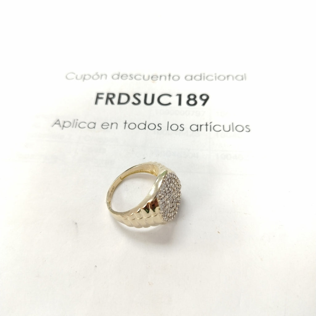 ANILLO C CIRCONIAS 14K 11 TALLA 7.6 GR (NUEVO)