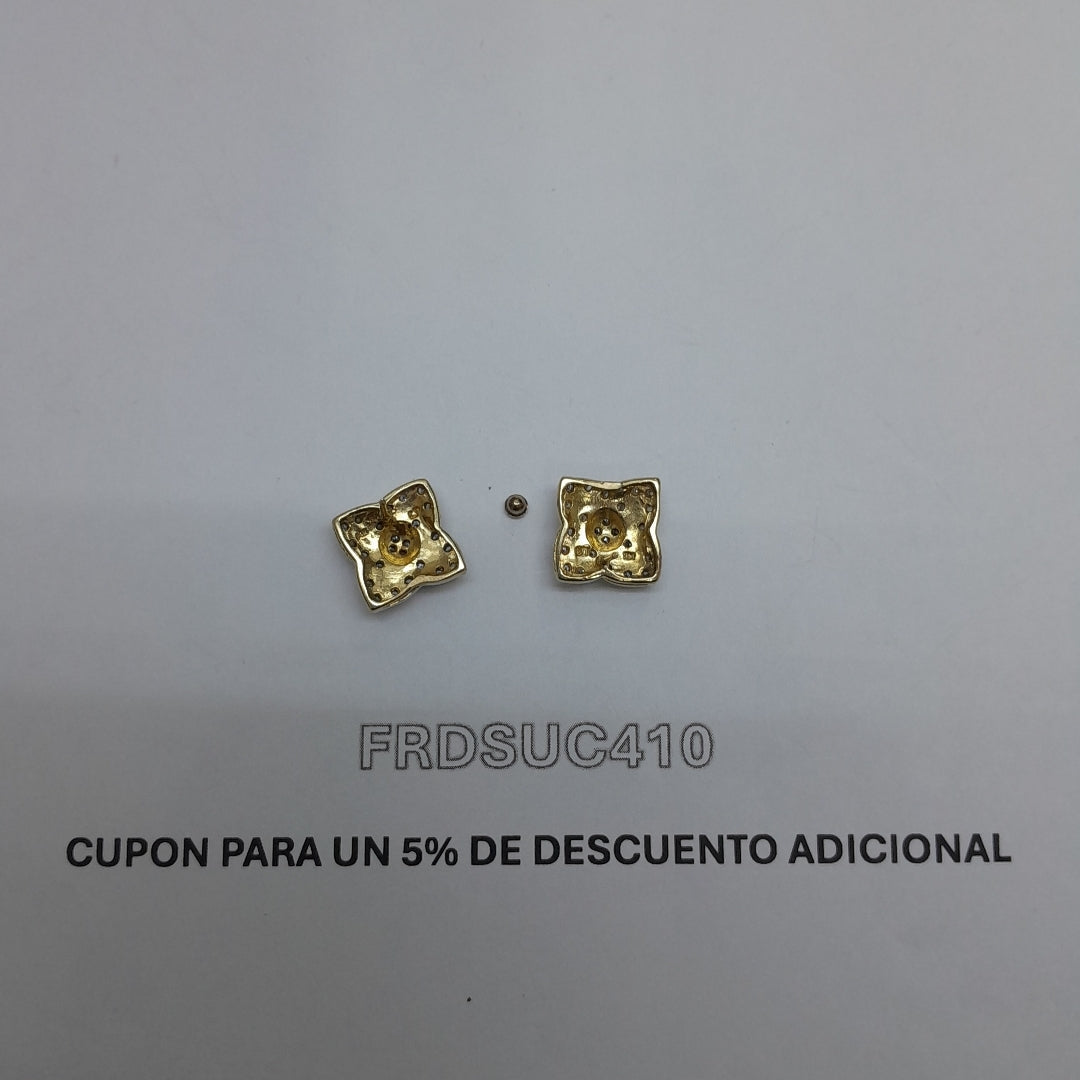 BROQUELES PAR ORO 14 K 6.2 GRMS (SEMINUEVO)