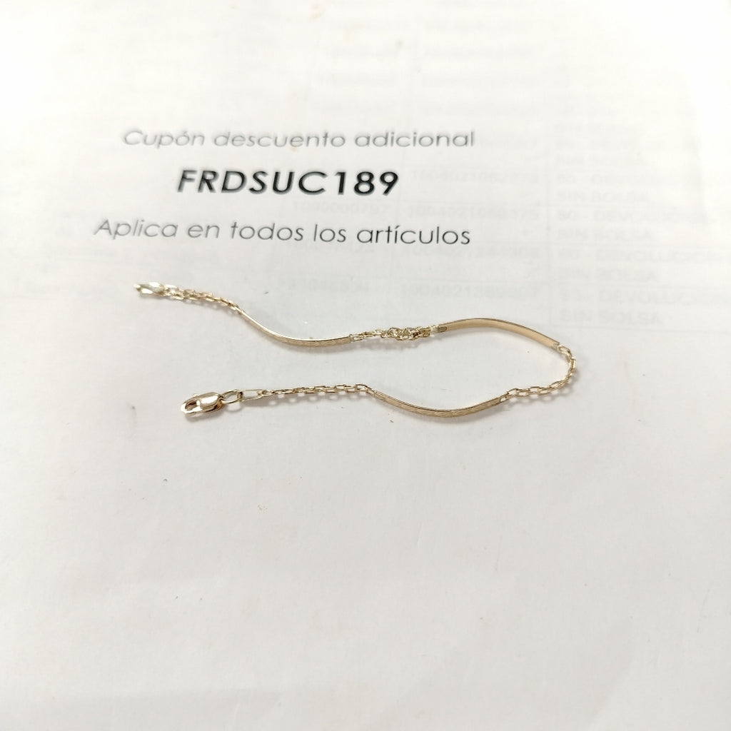 PULSERA ESPECIAL 10K 18 CM 2.5 GR (NUEVO)