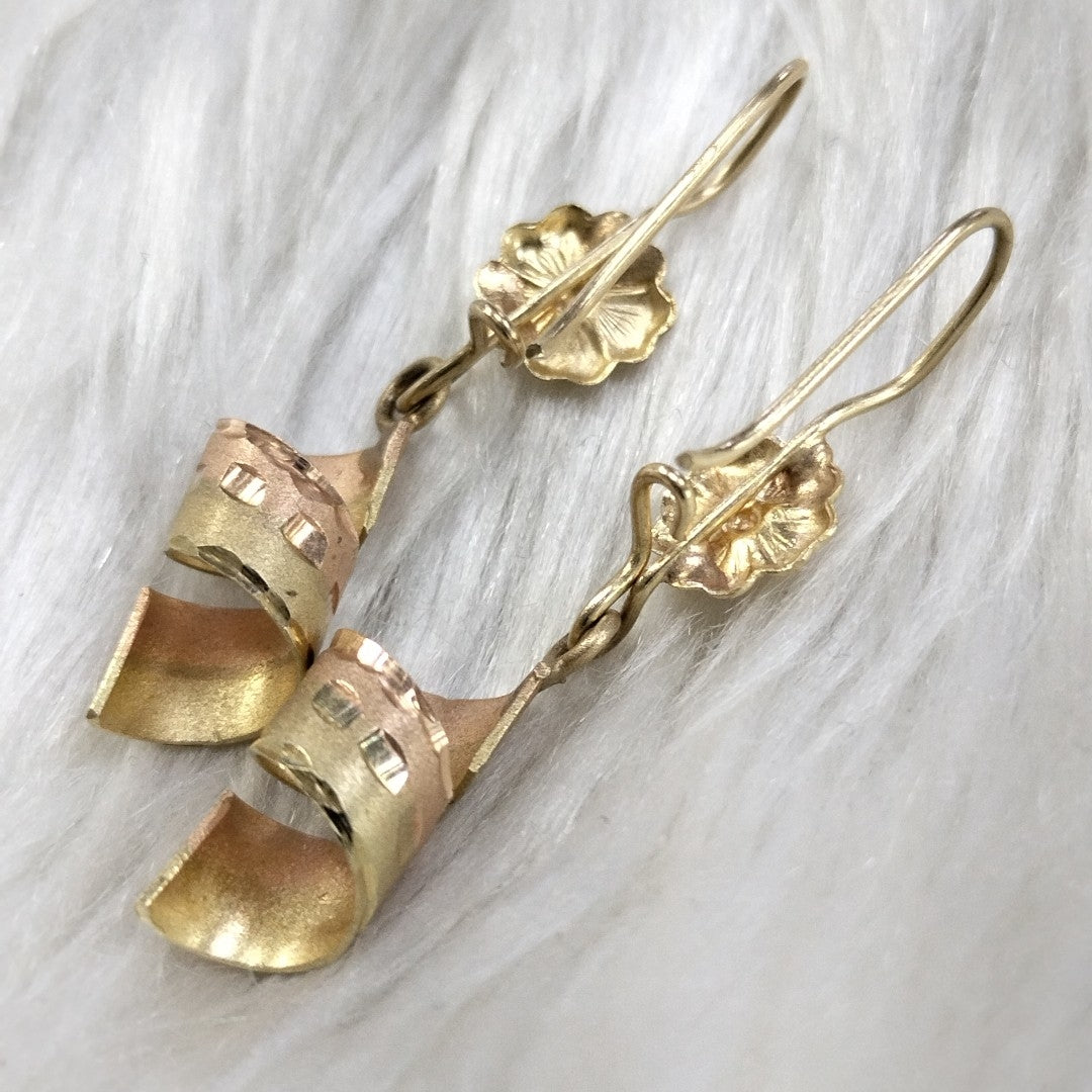 ARETES PAR ORO 14 K 3 GRMS (SEMINUEVO)