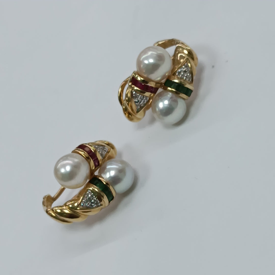 ARETES PAR ORO 14 K 7.3 GRMS (SEMINUEVO)