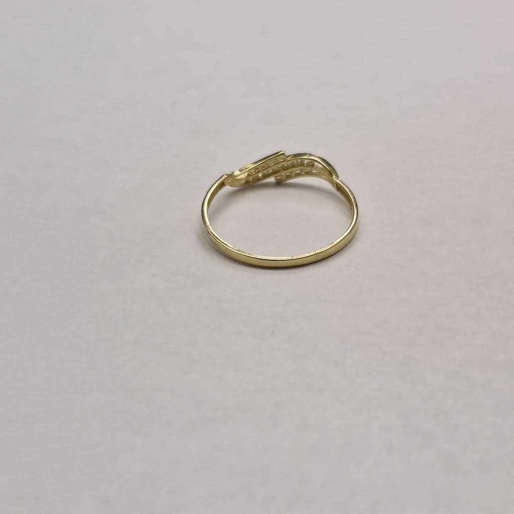 ANILLOS C CIRCONIAS 14K TALLA 8 0.8 GR (NUEVO)