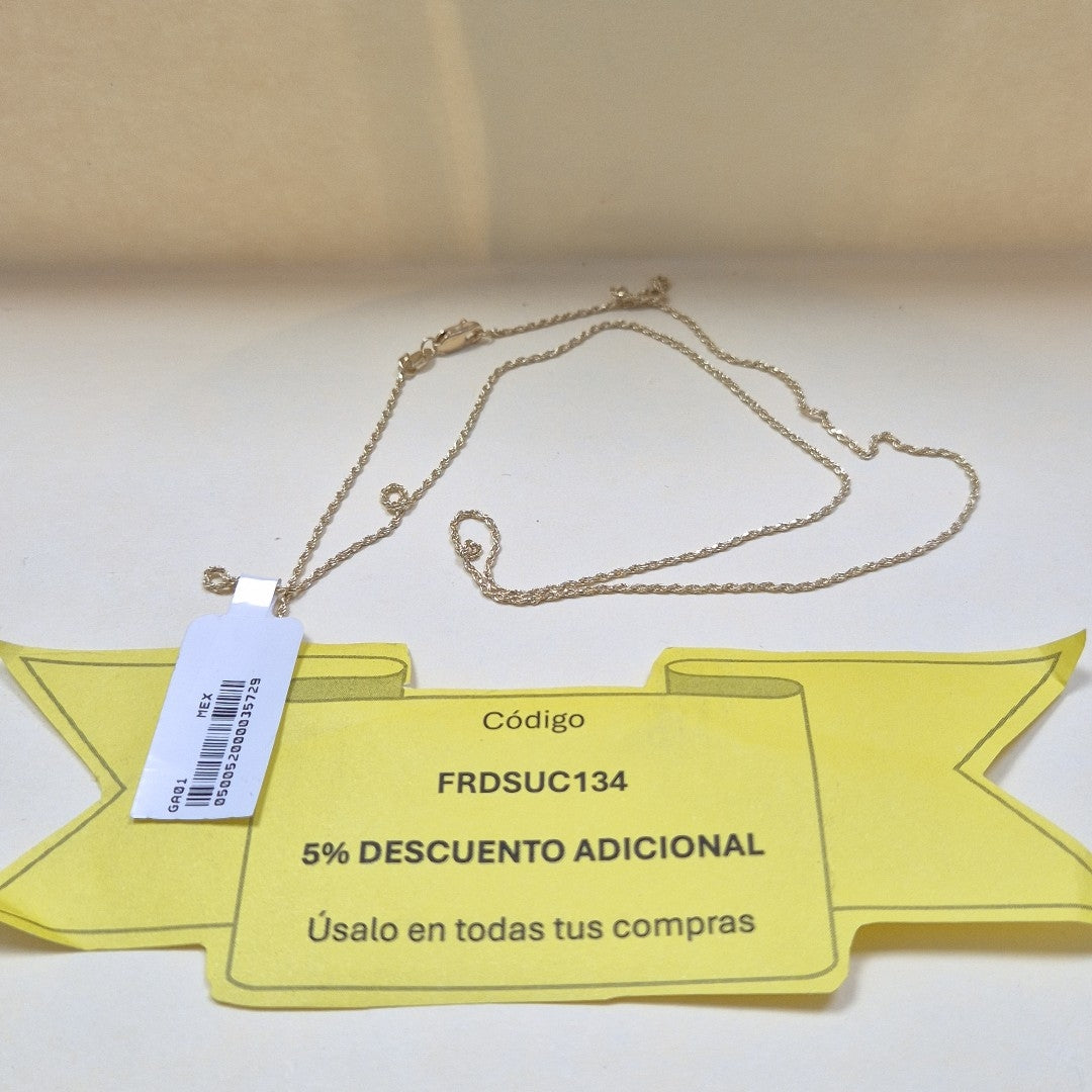 CADENA TORZAL 14K 55 CM 2.9 GR (NUEVO)