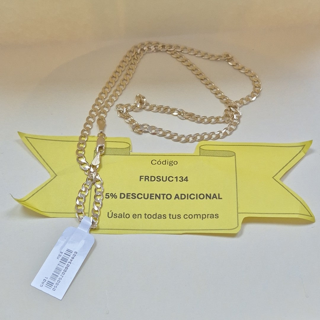 CADENA BARBADA 14K 55 CM 12.5 GR (NUEVO)