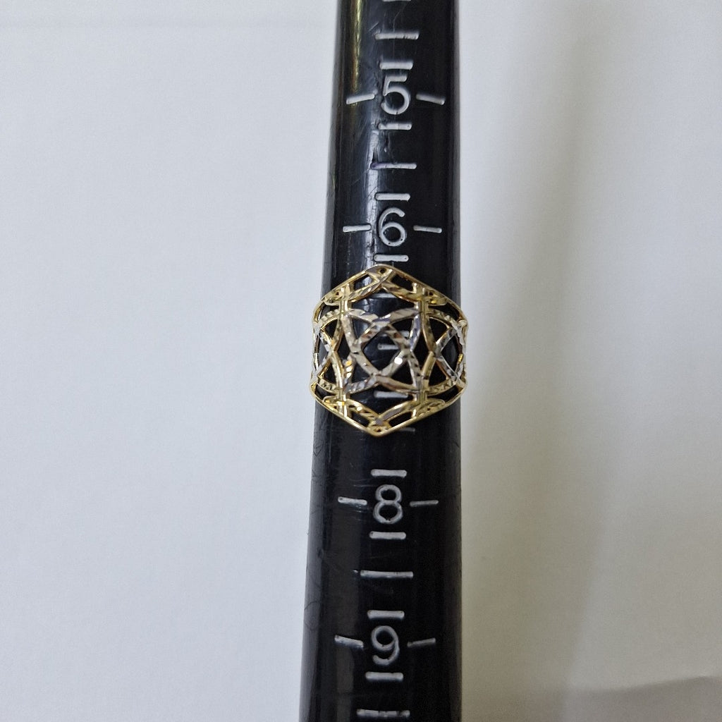 ANILLOS CON ESTRELLA CELTA 14K TALLA 6.5 2.2 GR (NUEVO)