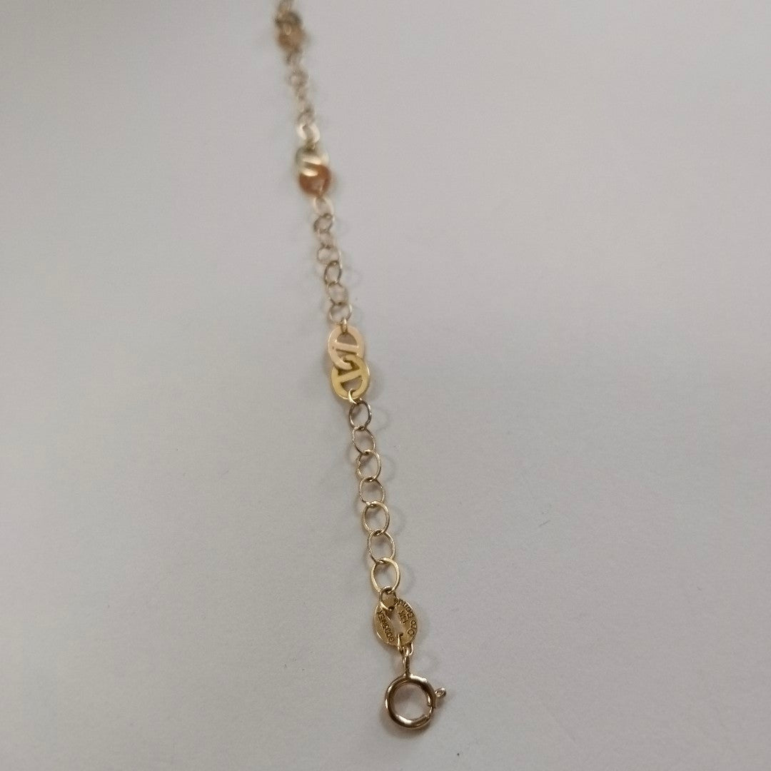 PULSERA TEJIDO ESPECIAL 14K 18 CM 1.5 GR (NUEVO)
