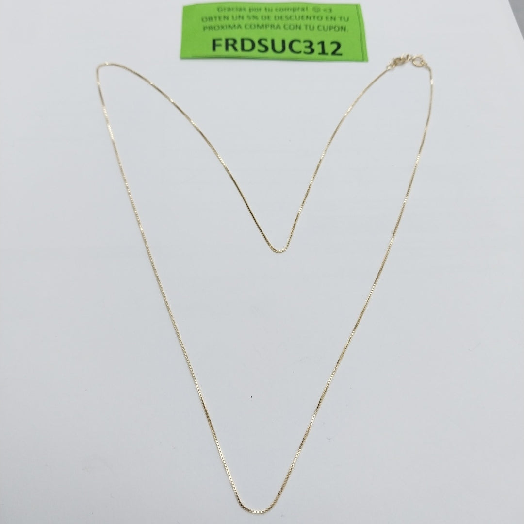 CADENA VENECIANO 14K 55 CM 1.7 GR (NUEVO)