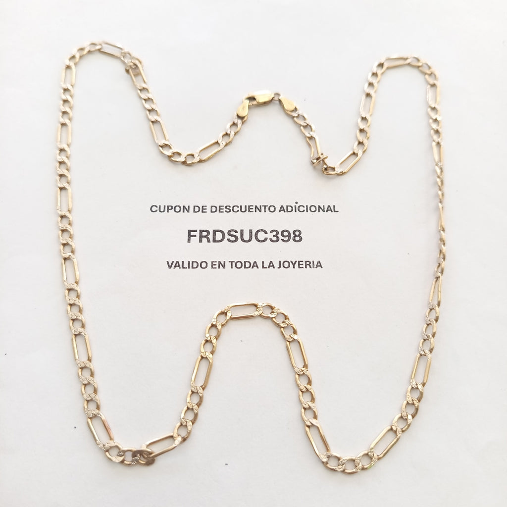 CADENA ORO, RODIADO 14 K 10.4 GRMS (SEMINUEVO)