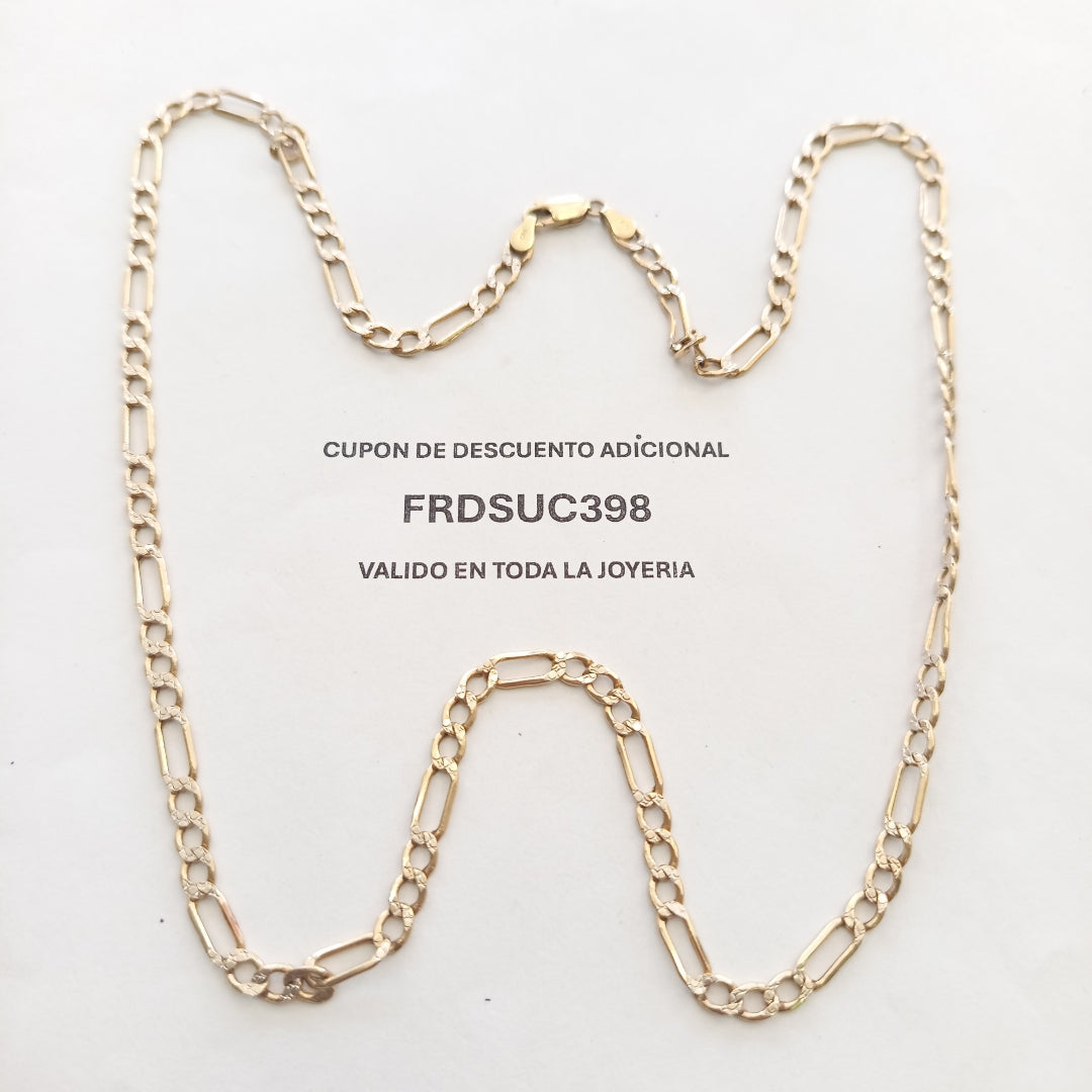 CADENA ORO, RODIADO 14 K 10.4 GRMS (SEMINUEVO)