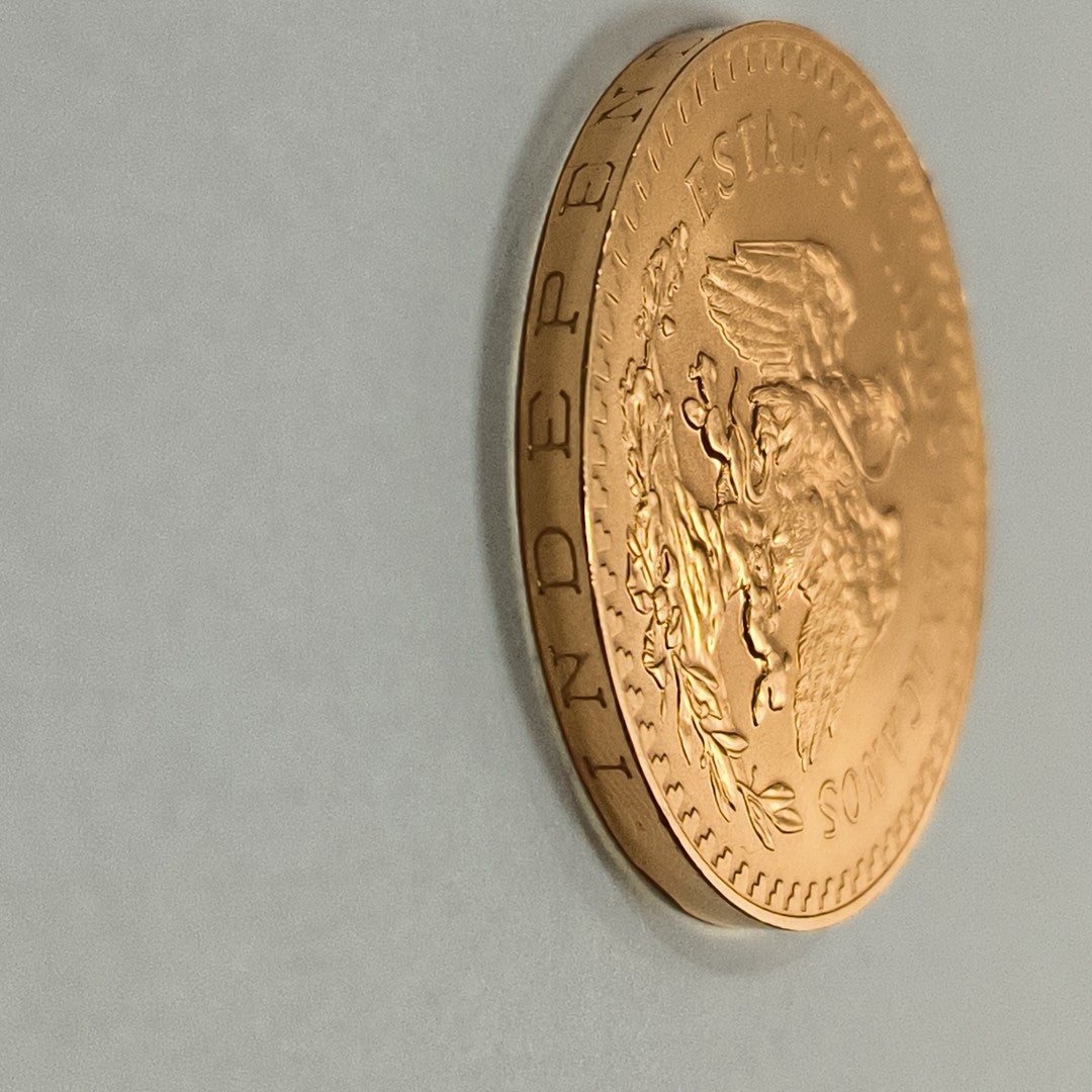 K1 41,60 GRMS 21 K IDENTIFICACIÓN MONEDA NOMINATIVA MONEDAS PESOS 50 PESOS (SEMINUEVO)