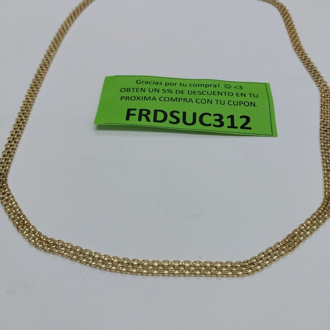 CADENA ESPECIAL 14K 50 CM 11.6 GR (NUEVO)