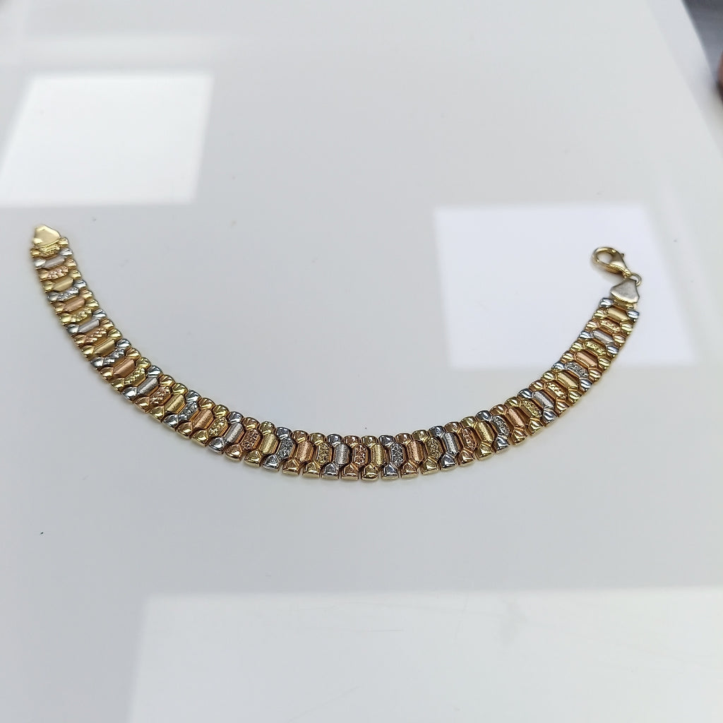 PULSERA ORO,ORO COMBINADO 14 K 12,10 GRMS (SEMINUEVO)