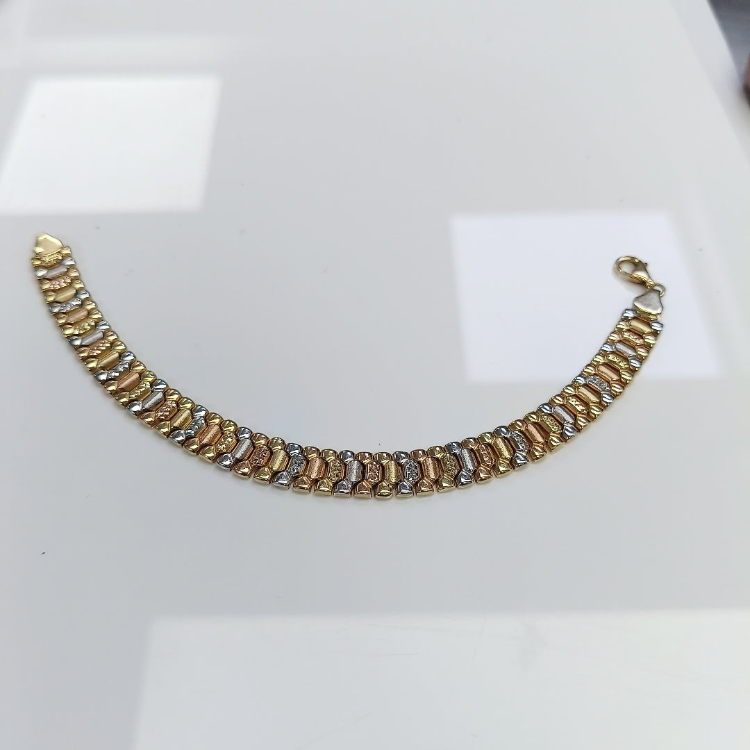 PULSERA ORO,ORO COMBINADO 14 K 12,10 GRMS (SEMINUEVO)