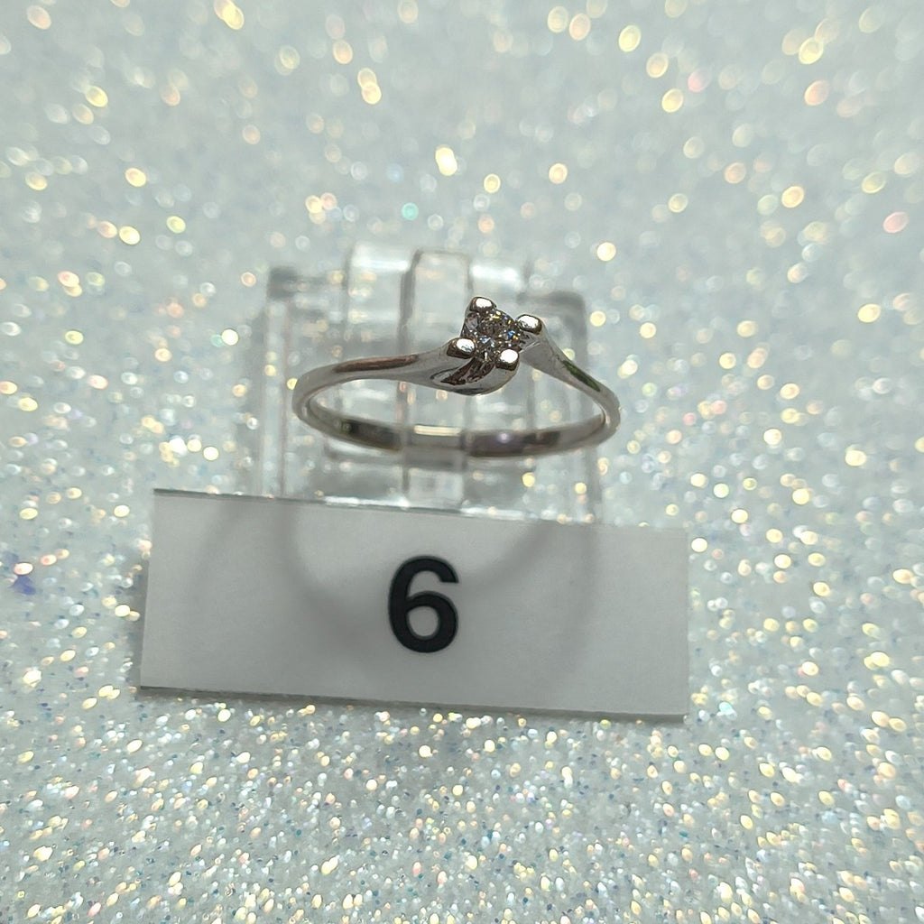 SOLITARIO ORO BLANCO 14 K 1,40 GRMS (SEMINUEVO)
