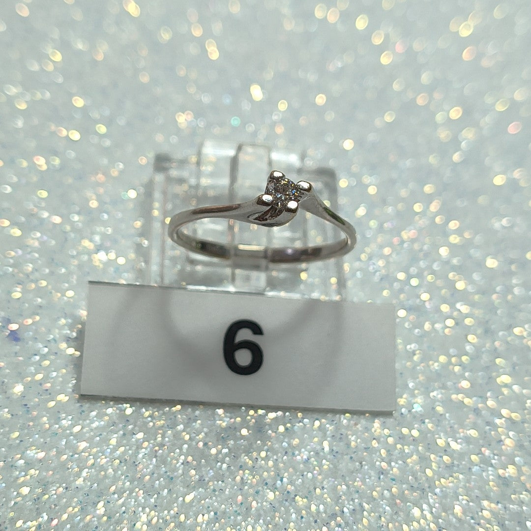 SOLITARIO ORO BLANCO 14 K 1,40 GRMS (SEMINUEVO)
