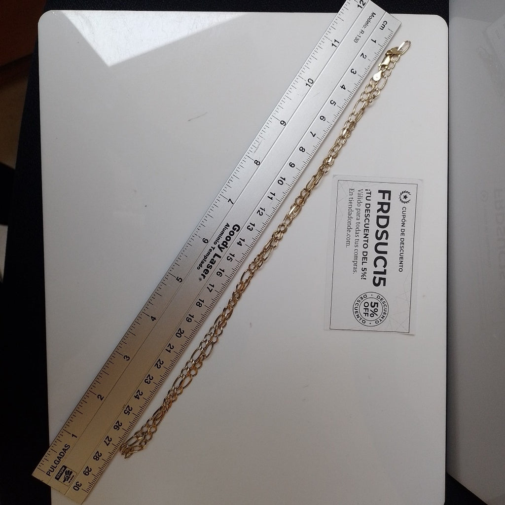 CADENA ORO,RODIADO 10 K 9,40 GRMS (SEMINUEVO)