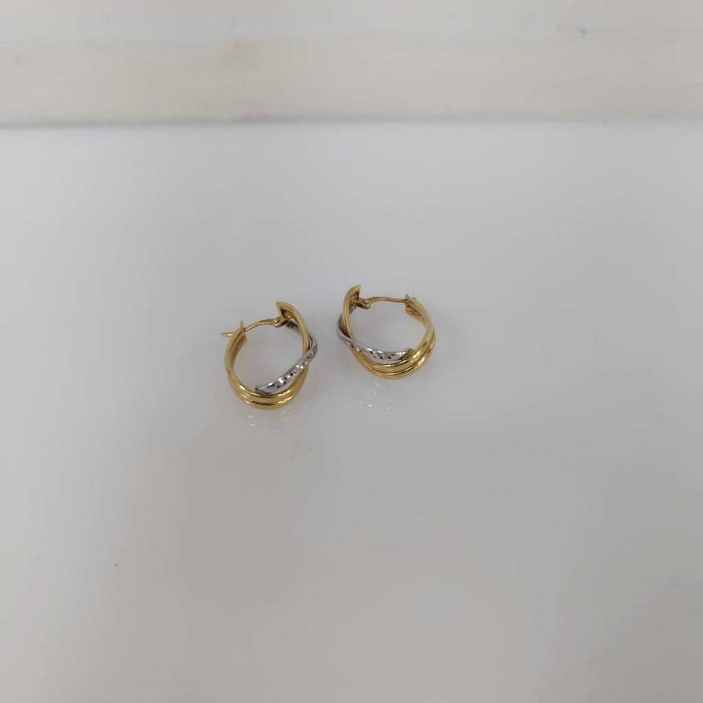 ARRACADAS PAR ORO 14 K 2.9 GRMS (SEMINUEVO)