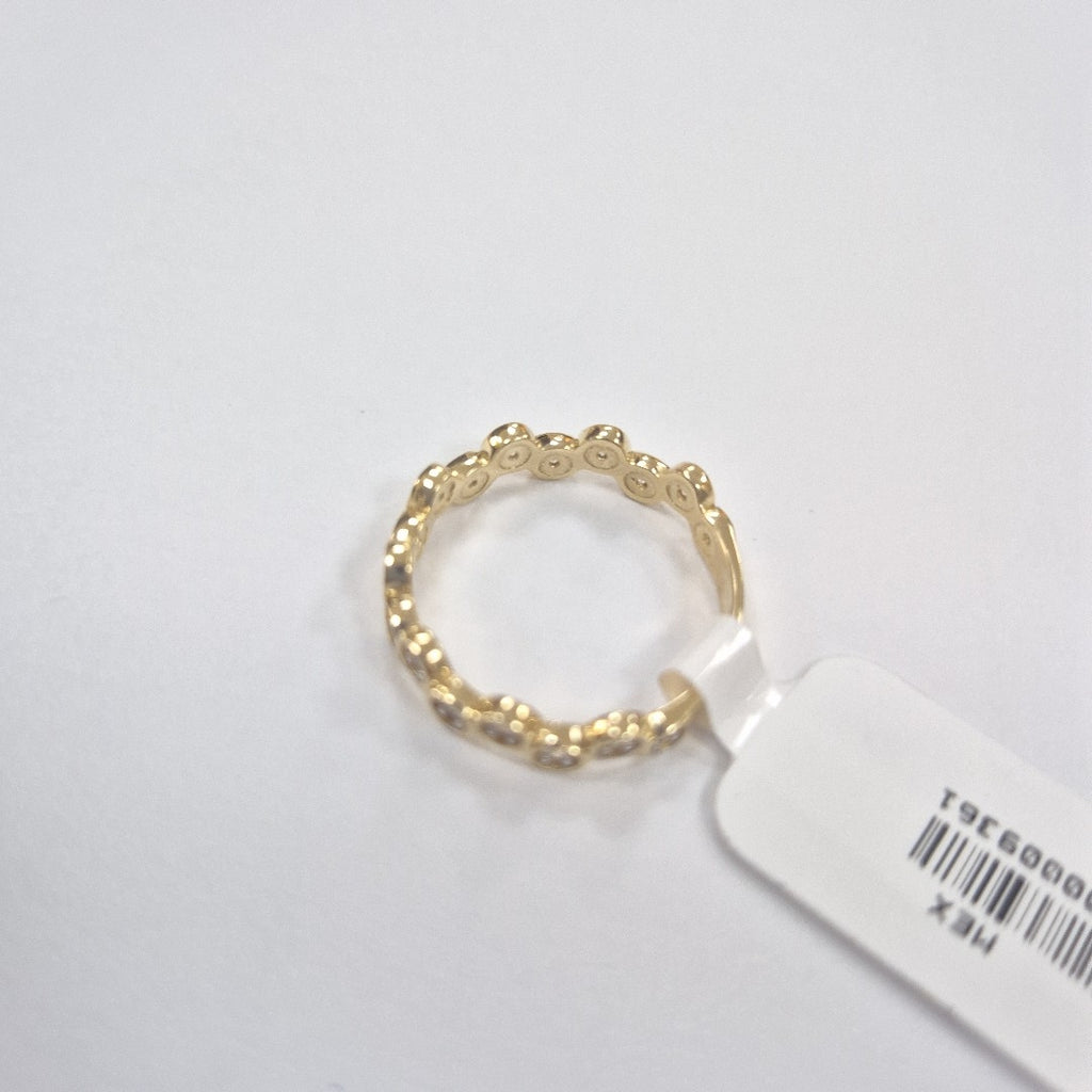 ANILLO ANILLITO C CIRCONIAS 14K 7.5 TALLA 2.3 GR (NUEVO)