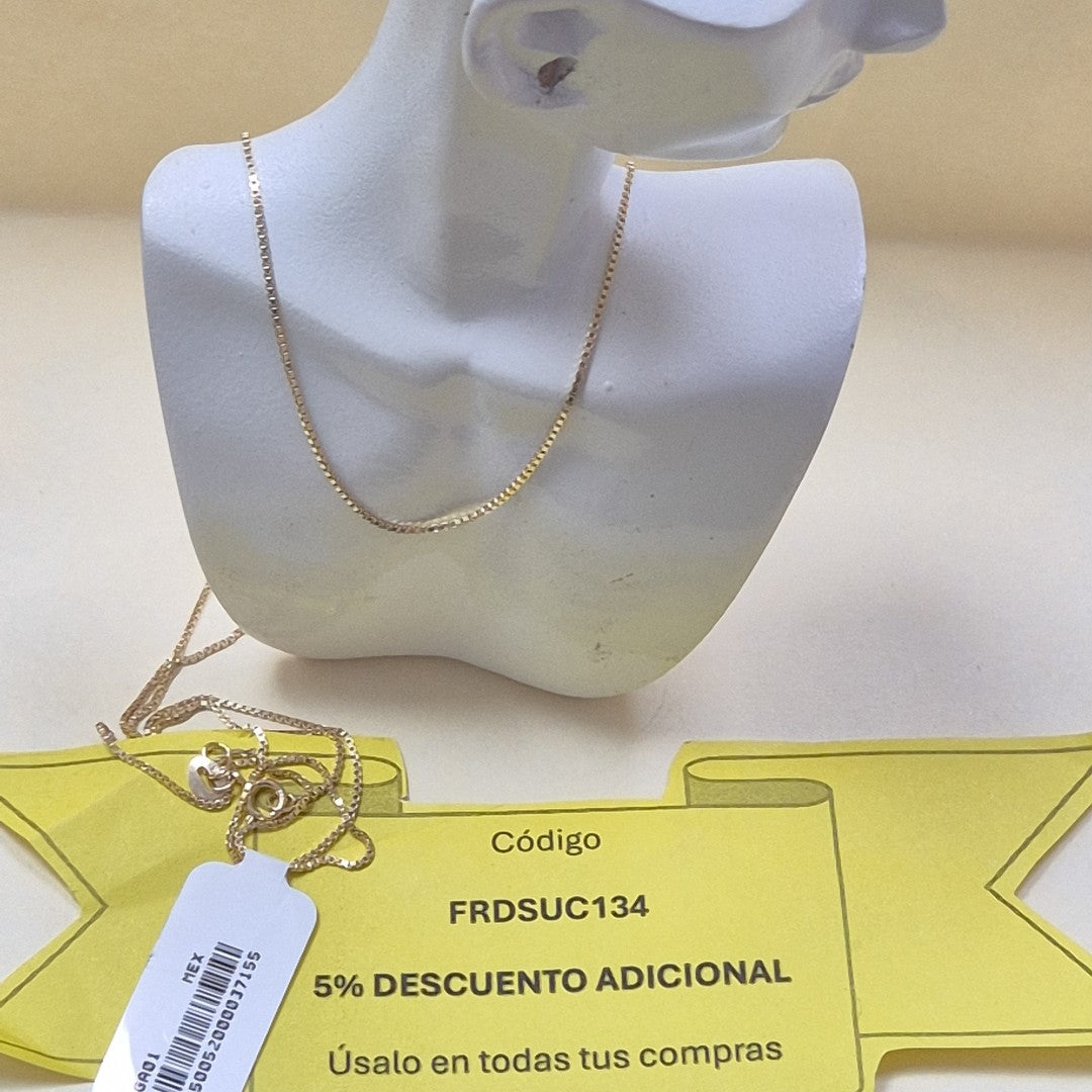 CADENA VENECIANO 14K 60 CM 2.7 GR (NUEVO)