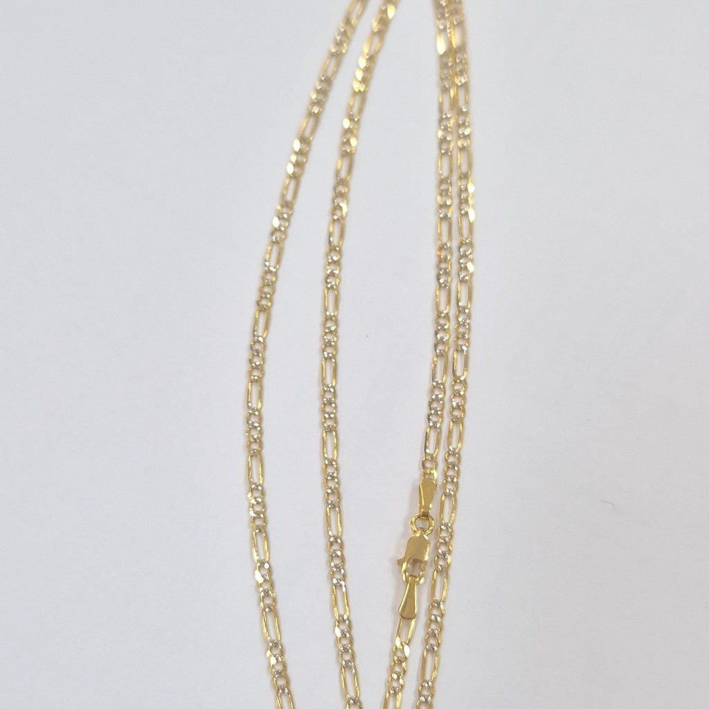 CADENA 3X1 DIAMANTADA 14K 55 CM 5 GR (NUEVO)