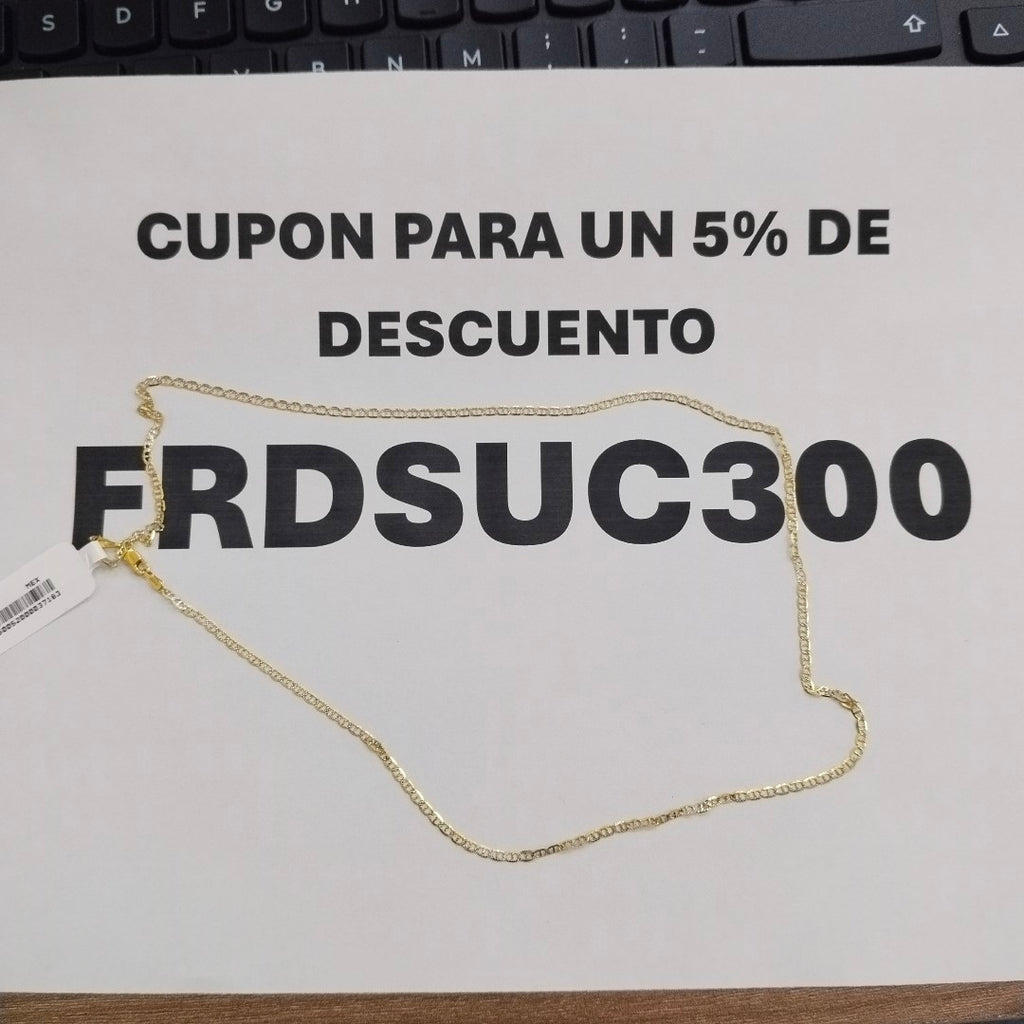 CADENA MARINERO 10K 55 CM 2.7 GR (NUEVO)