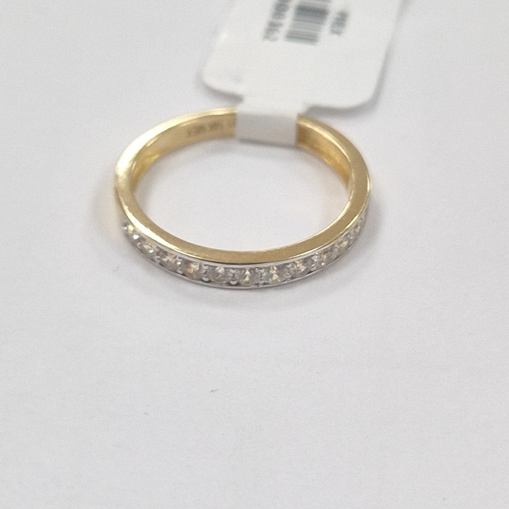 ANILLO ANILLITO C CIRCONIAS 14K 7 TALLA 2.1 GR (NUEVO)
