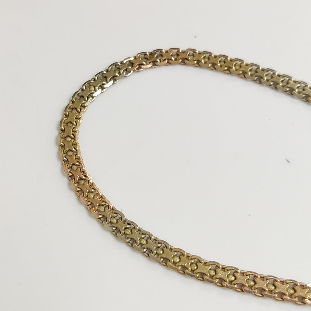 PULSERA ORO,ORO COMBINADO 10 K 5,90 GRMS (SEMINUEVO)