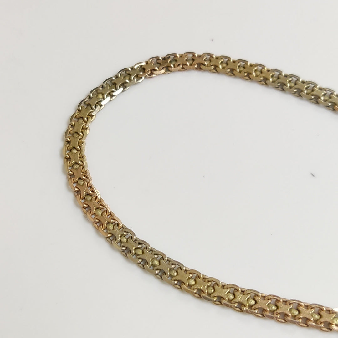 PULSERA ORO,ORO COMBINADO 10 K 5,90 GRMS (SEMINUEVO)