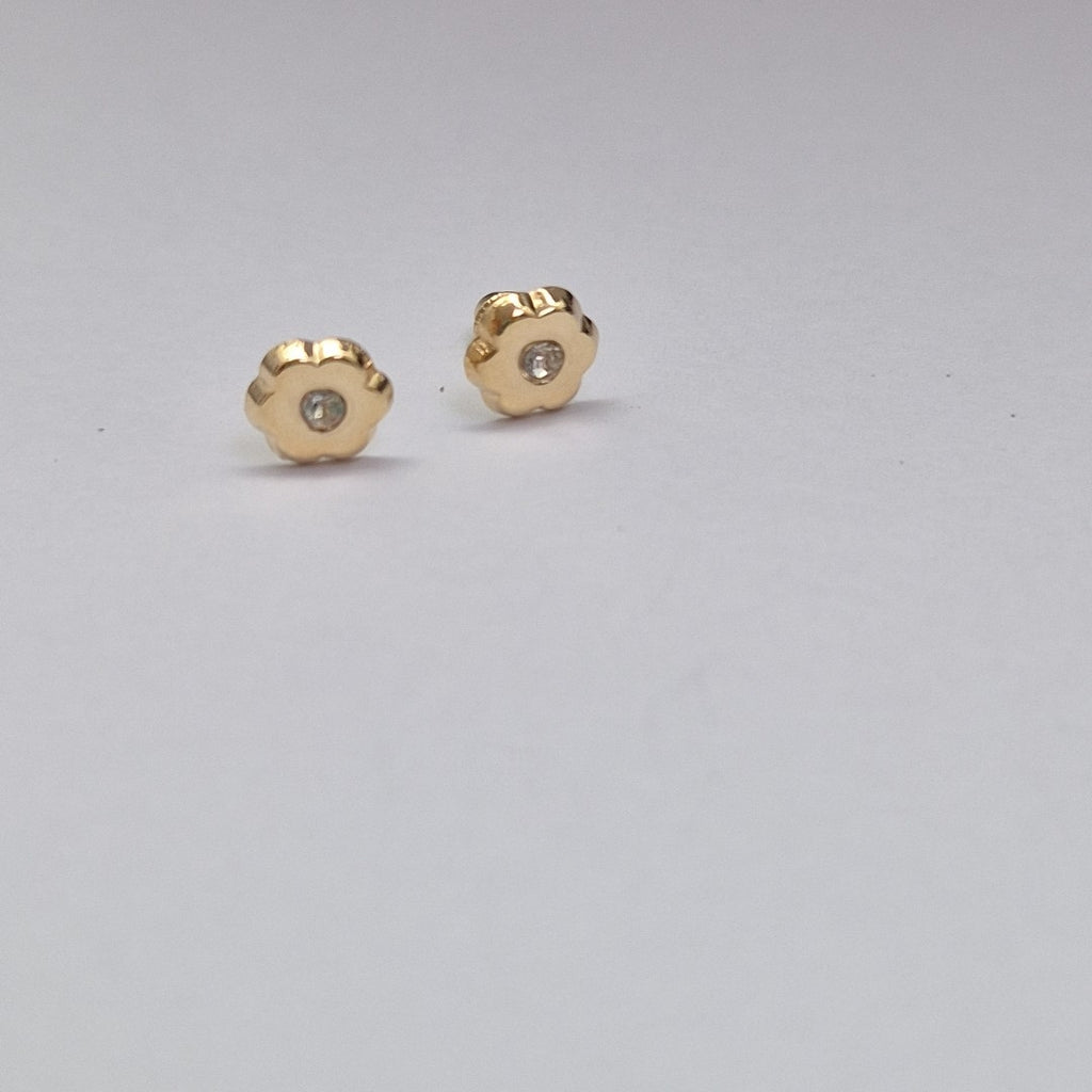 BROQUELES BROQUEL FIG FLOR C CIRCONIA 14K 0.2581 GR (NUEVO)