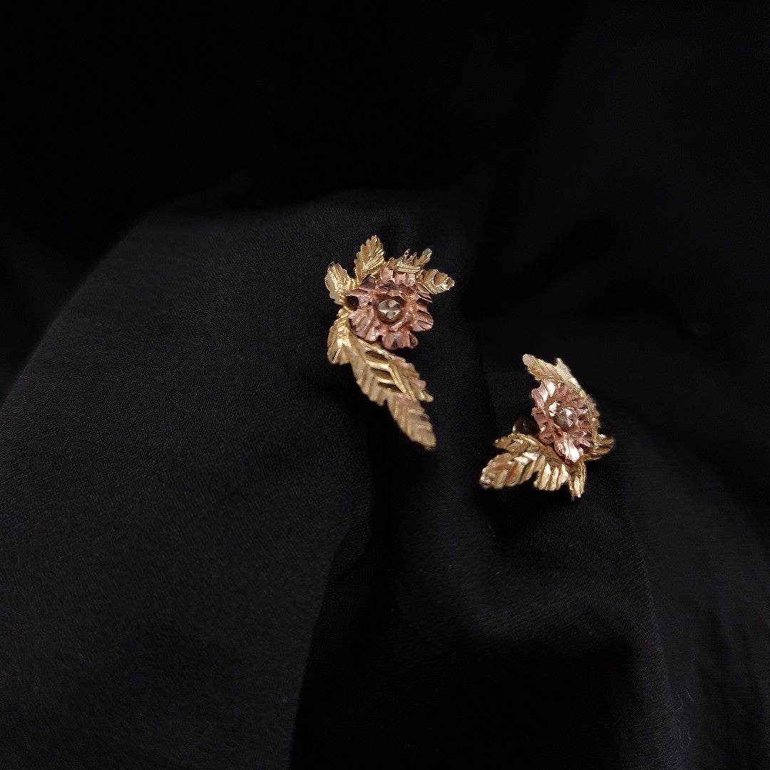 BROQUELES PAR ORO,ORO COMBINADO 14 K 2,20 GRMS (SEMINUEVO)