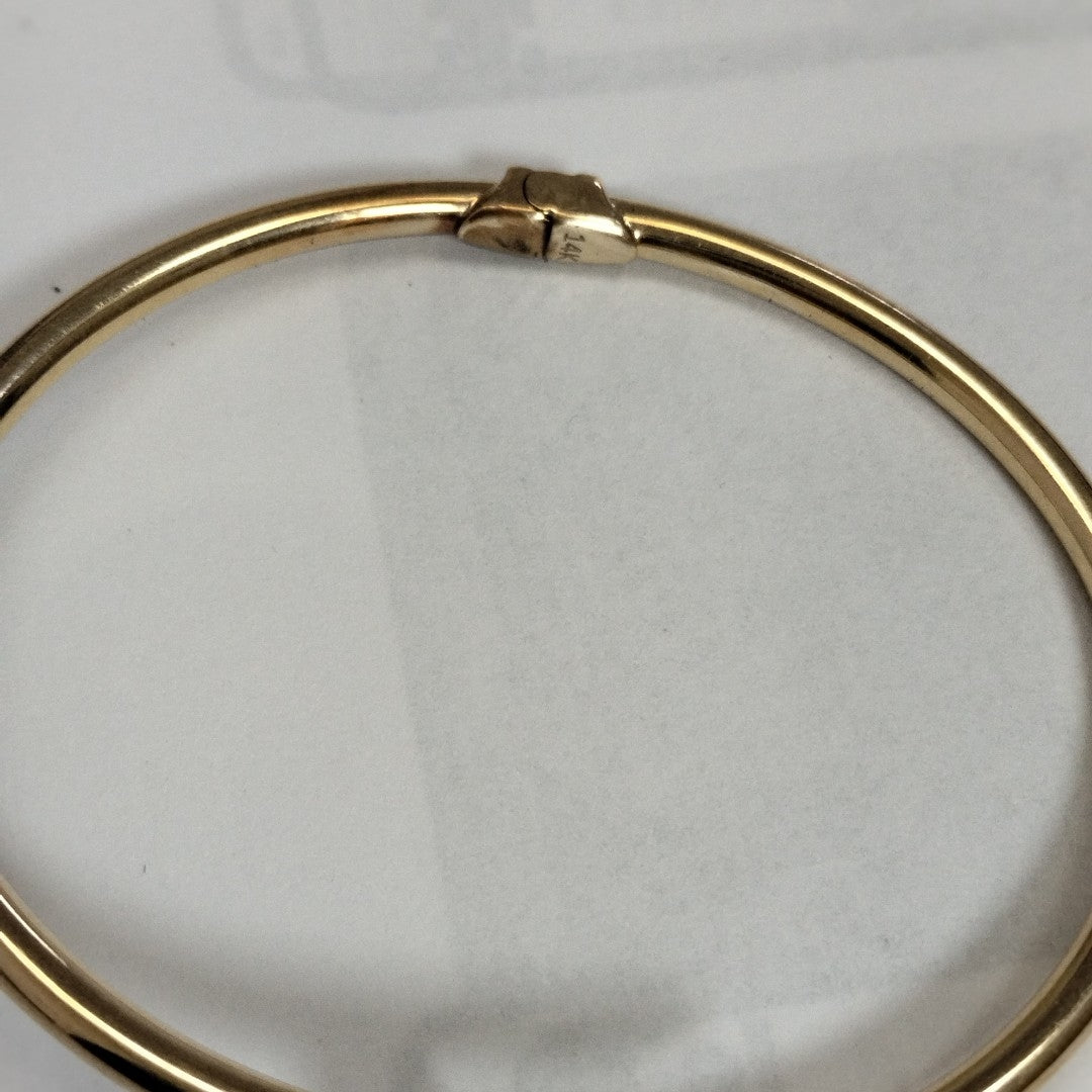 PULSERA RIGIDA ORO 14 K 7.5 GRMS (SEMINUEVO)