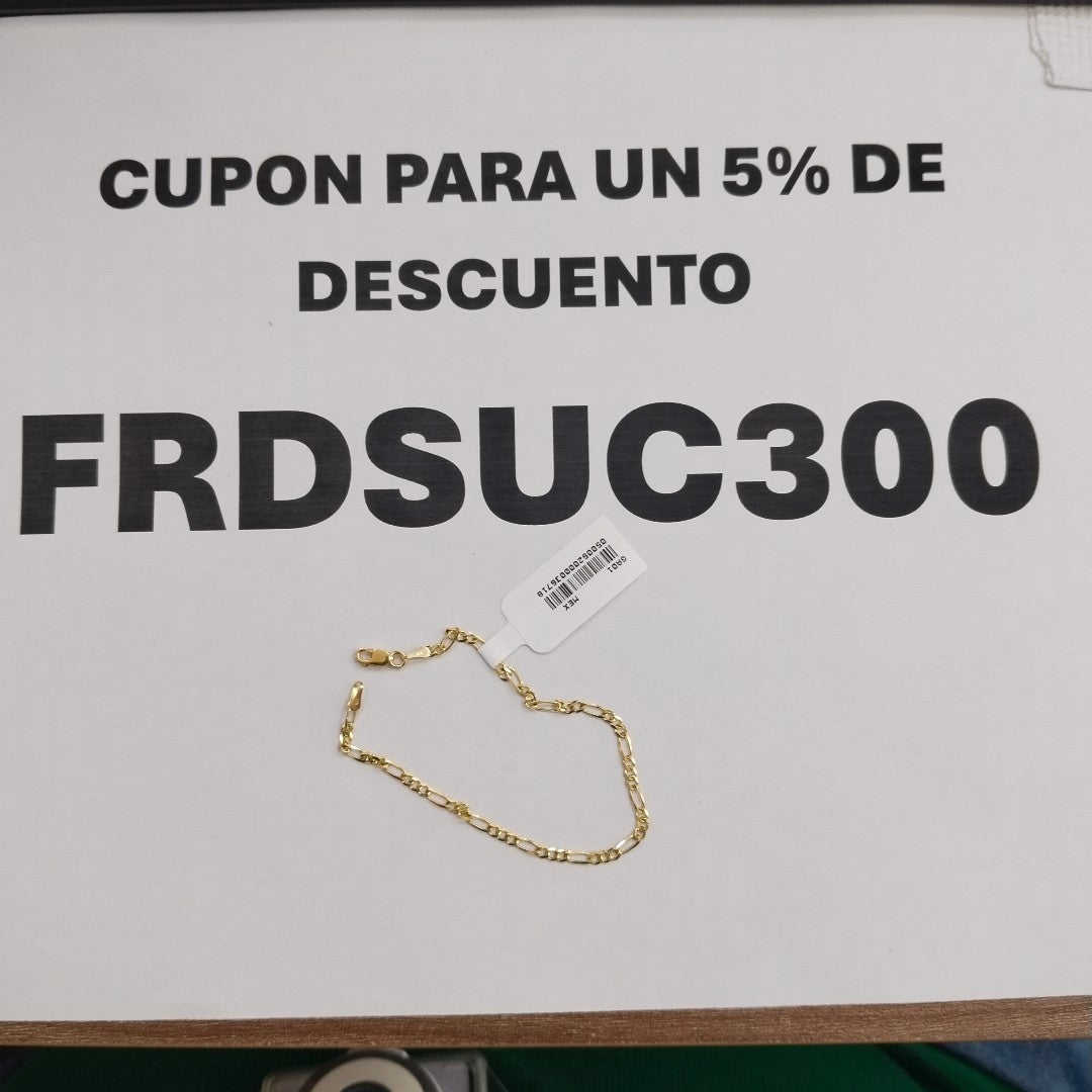 PULSERA 3X1 14K 18 CM 1.9 GR (NUEVO)