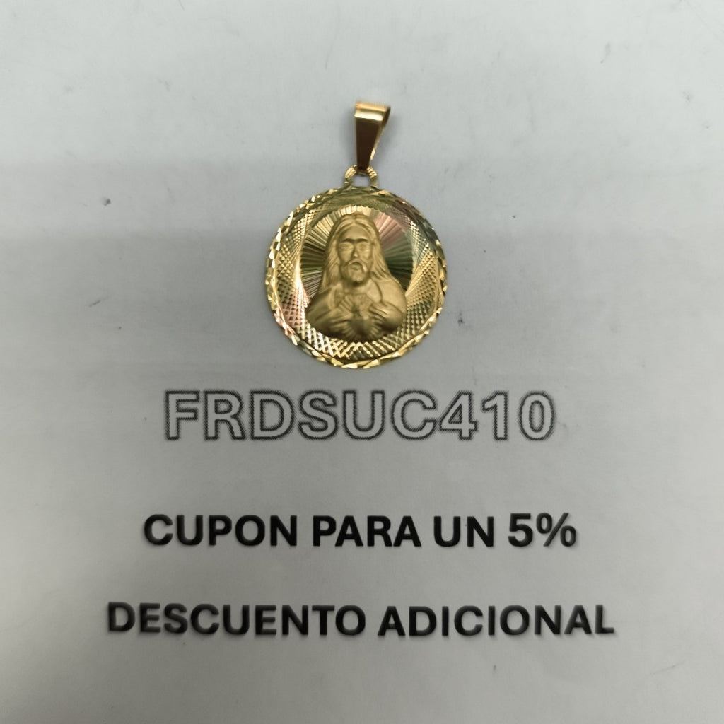 MEDALLA RELIGIOSA ORO 10 K 1,30 GRMS (SEMINUEVO)