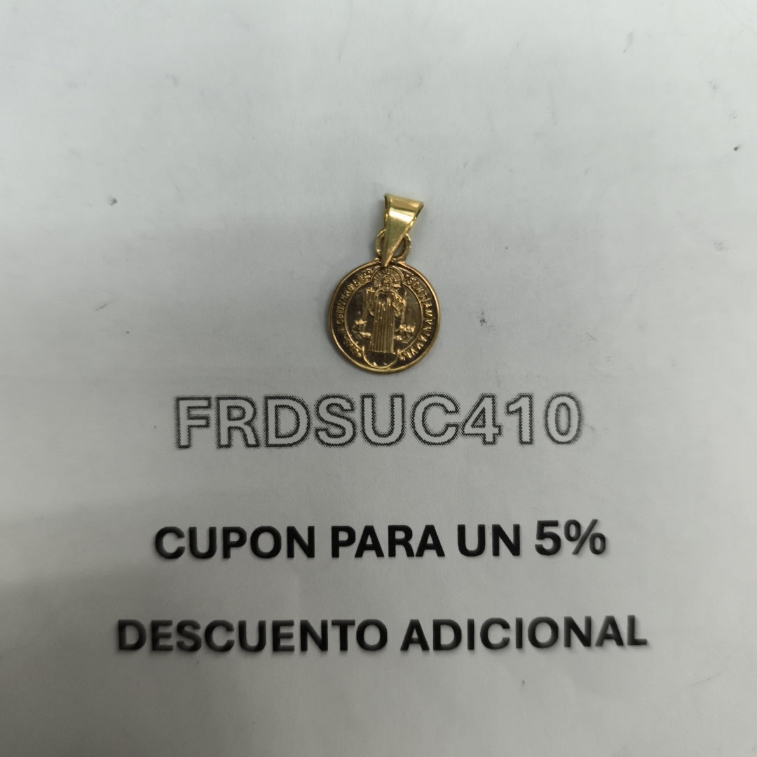 MEDALLA RELIGIOSA ORO 10 K 0.9 GRMS (SEMINUEVO)