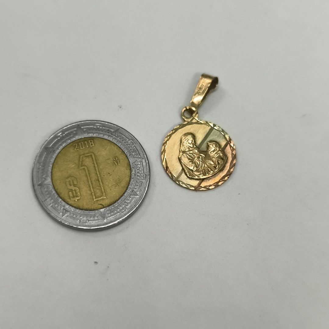 MEDALLA RELIGIOSA ORO 10 K 1 GRMS (SEMINUEVO)