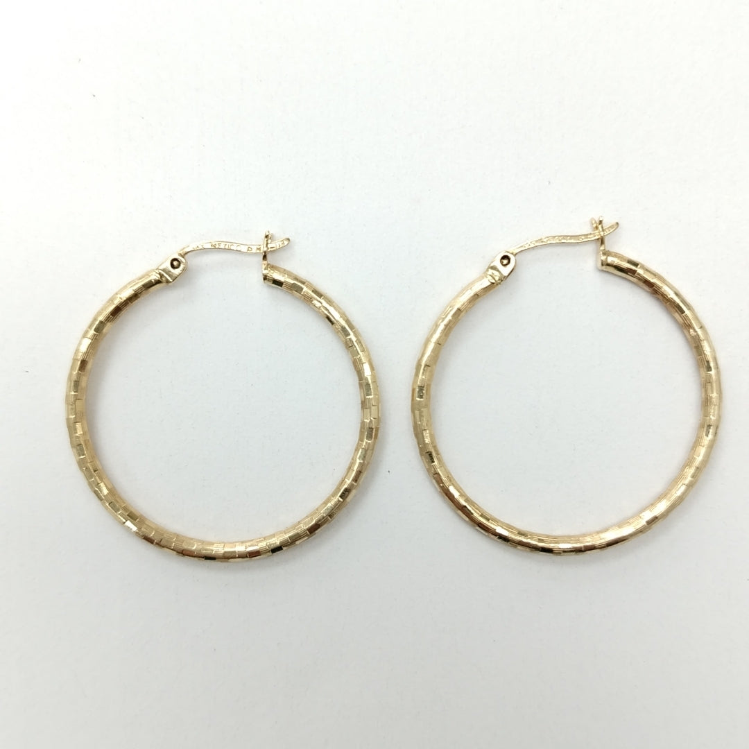 ARRACADAS PAR ORO 14 K 2.8 GRMS (SEMINUEVO)