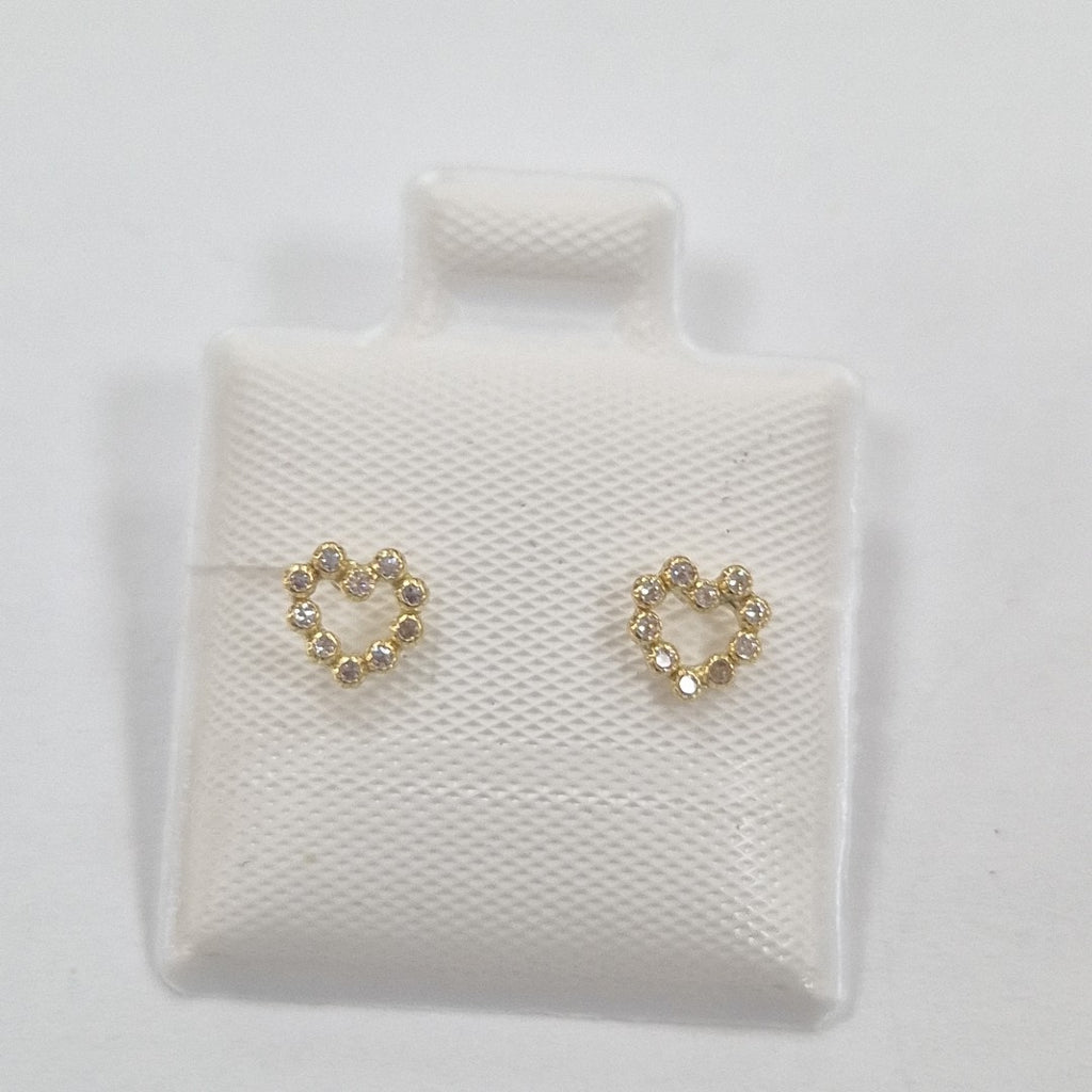 BROQUELES BROQUEL FIG CORAZON 14K 0.23 GR (NUEVO)