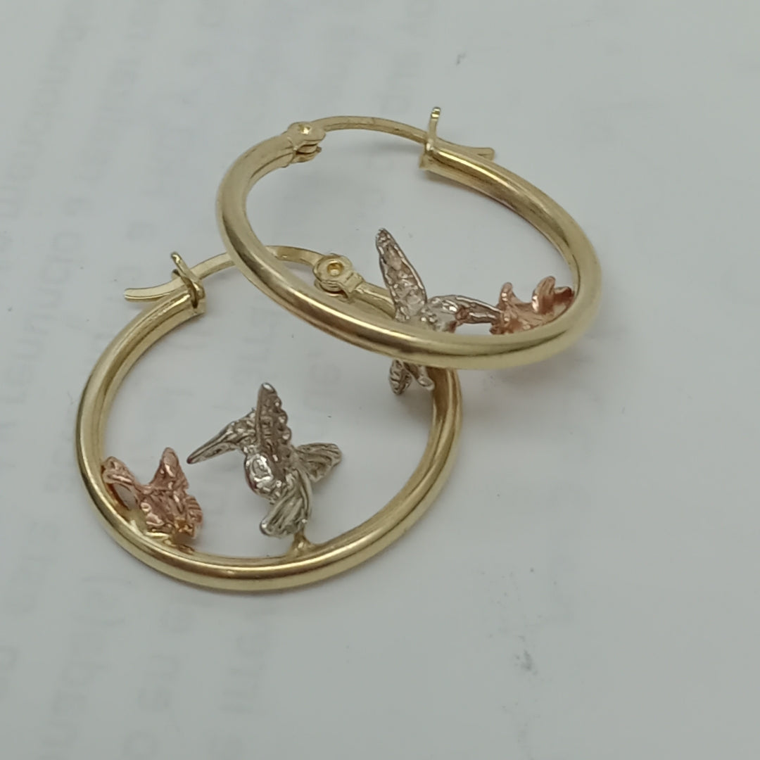 ARRACADAS PAR ORO 10 K 3.3 GRMS (SEMINUEVO)