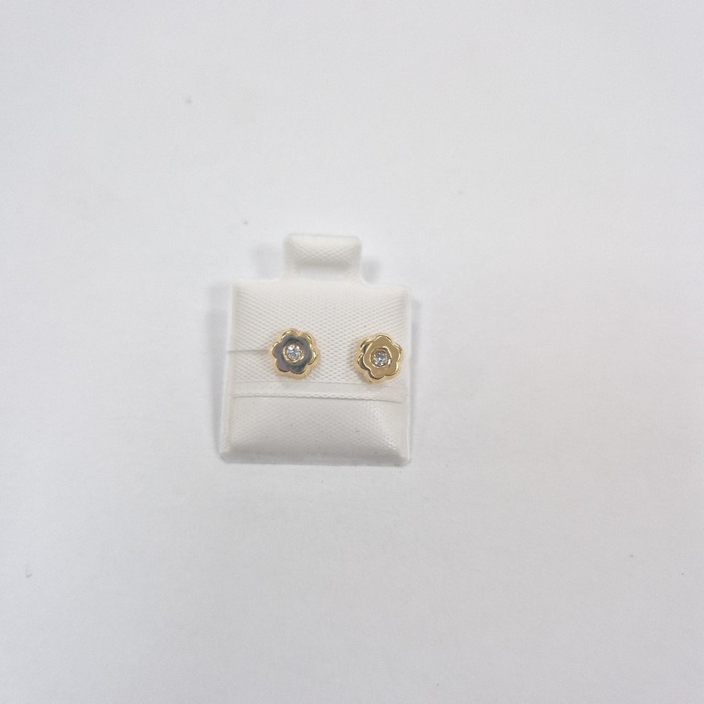 BROQUELES BROQUEL FIG FLOR C CIRCONIA 14K 0.2581 GR (NUEVO)