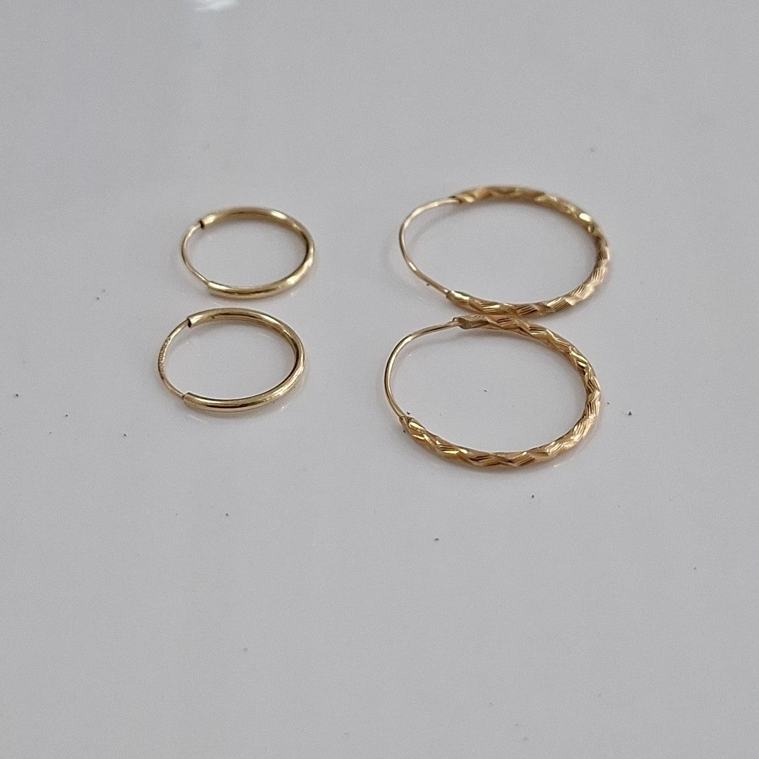 ARRACADAS PAR ORO 10 K 0.8 GRMS (SEMINUEVO)