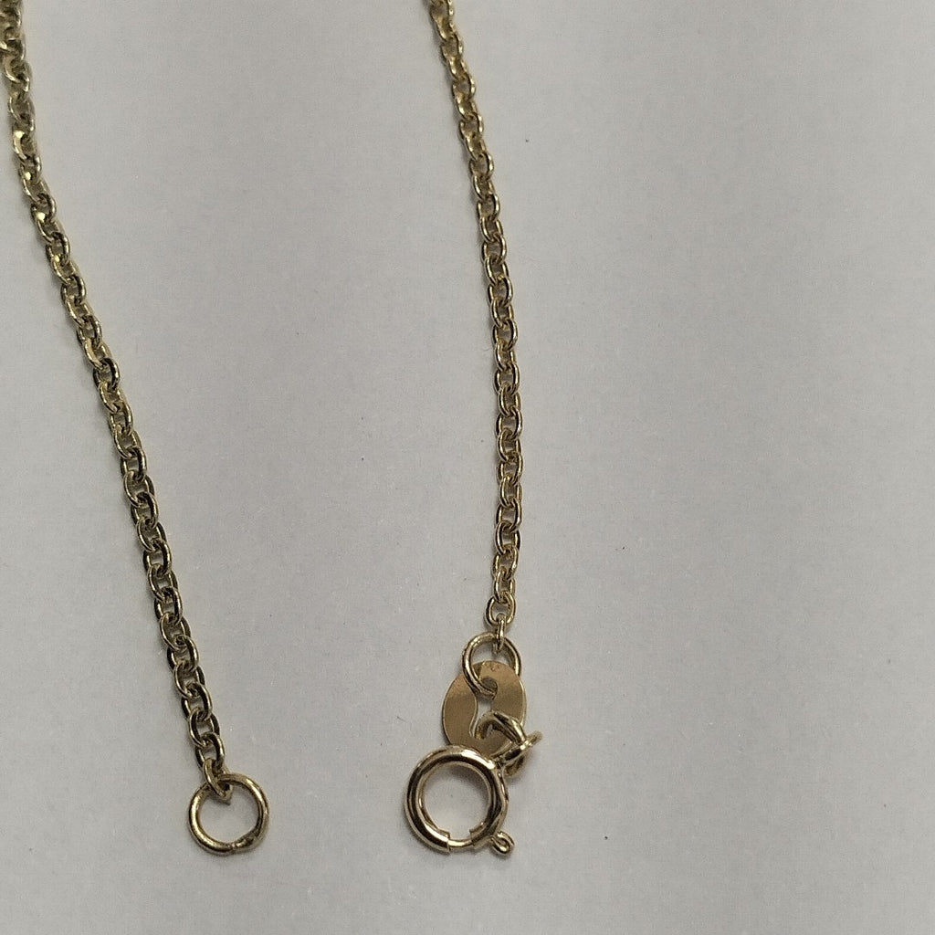 PULSERA TEJIDO ESP CON TREBOL 14K 18 CM 1.5 GR (NUEVO)