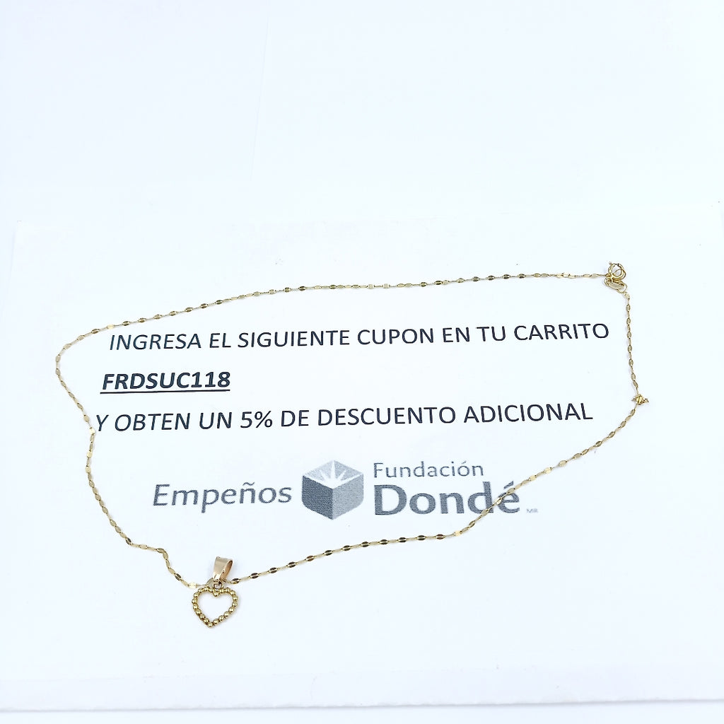 CADENA ORO 10 K 1.3 GRMS (SEMINUEVO)