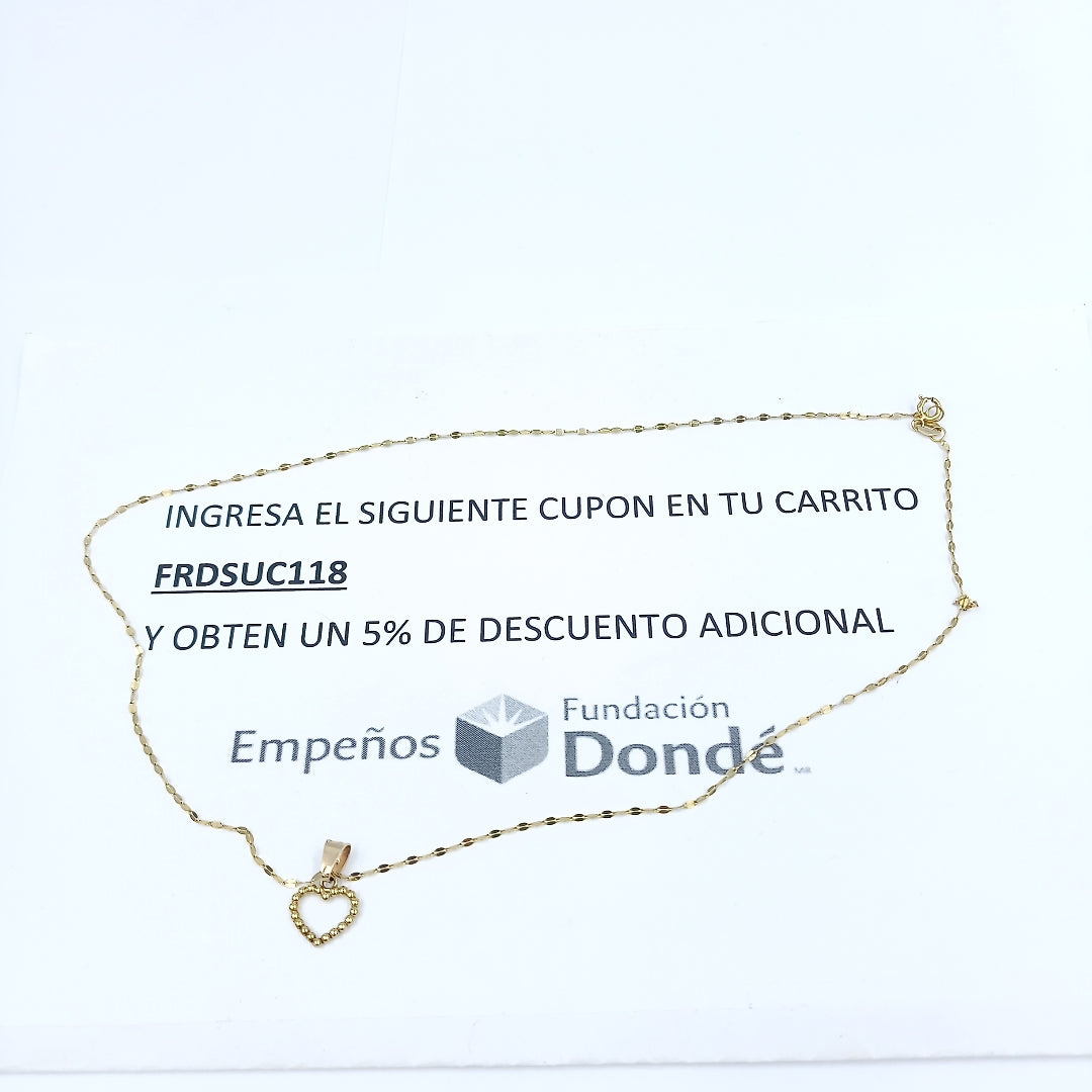 CADENA ORO 10 K 1.3 GRMS (SEMINUEVO)