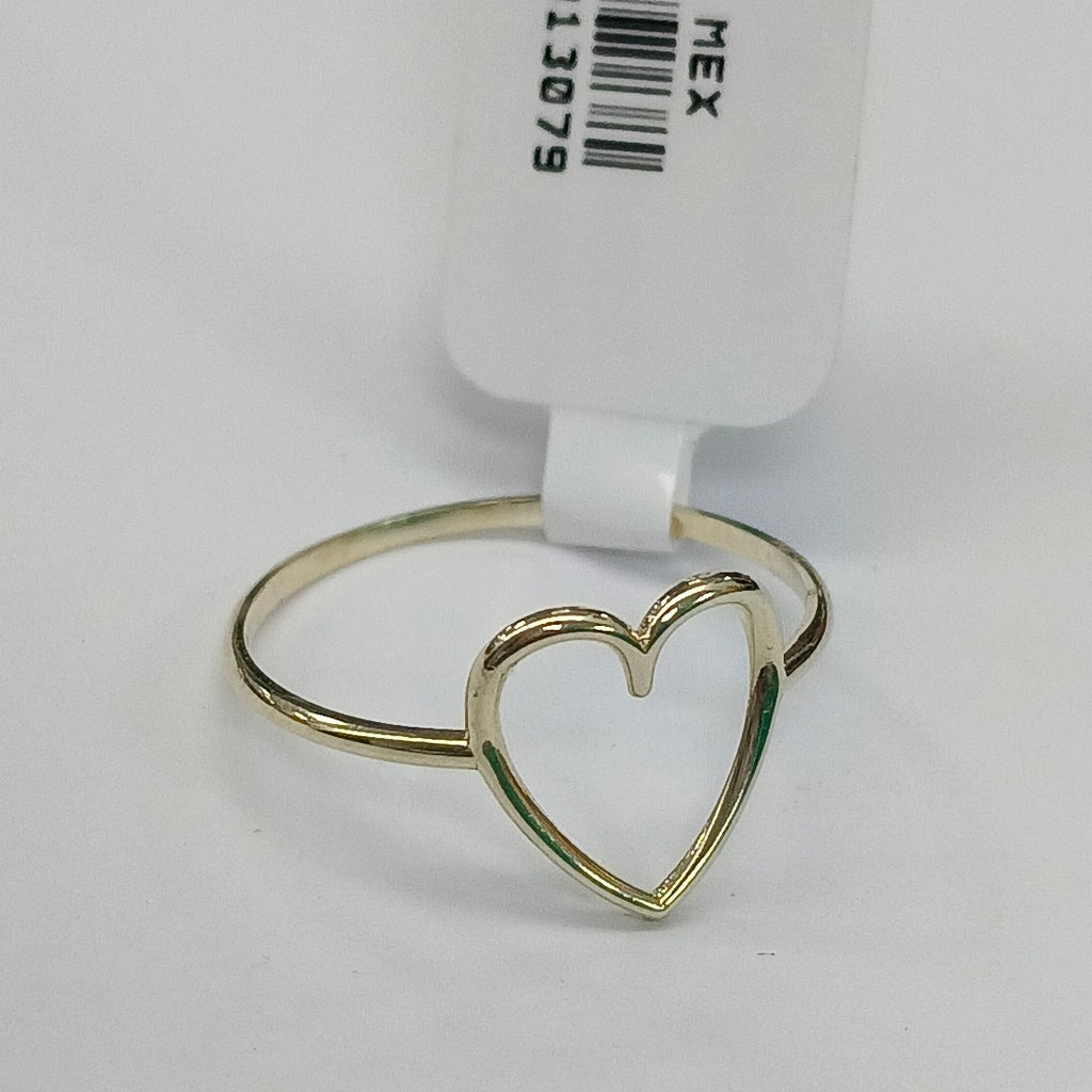 ANILLOS ANILLITO FIG CORAZON 10K TALLA 9 0.8 GR (NUEVO)