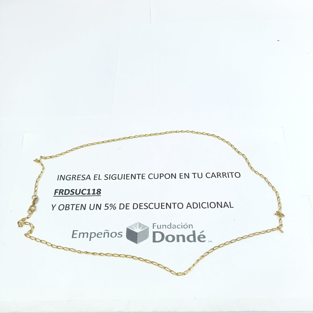 CADENA ORO 10 K 3.8 GRMS (SEMINUEVO)