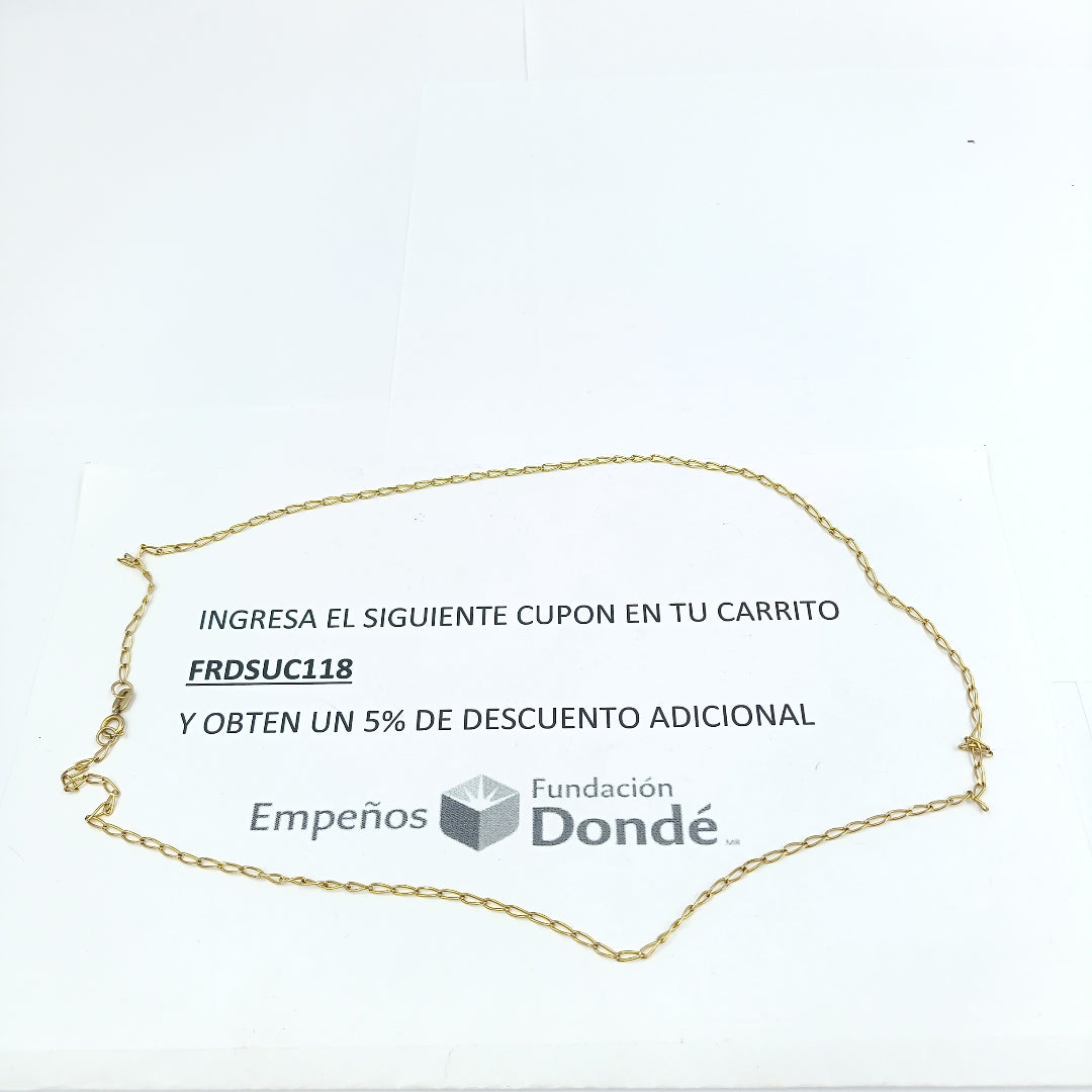 CADENA ORO 10 K 3.8 GRMS (SEMINUEVO)