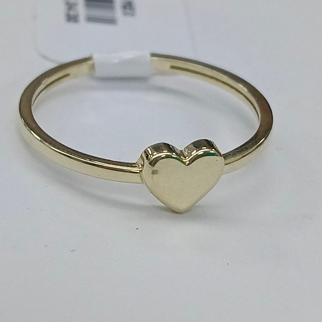 ANILLOS ANILLITO FIG CORAZON 10K TALLA 8 1.1 GR (NUEVO)