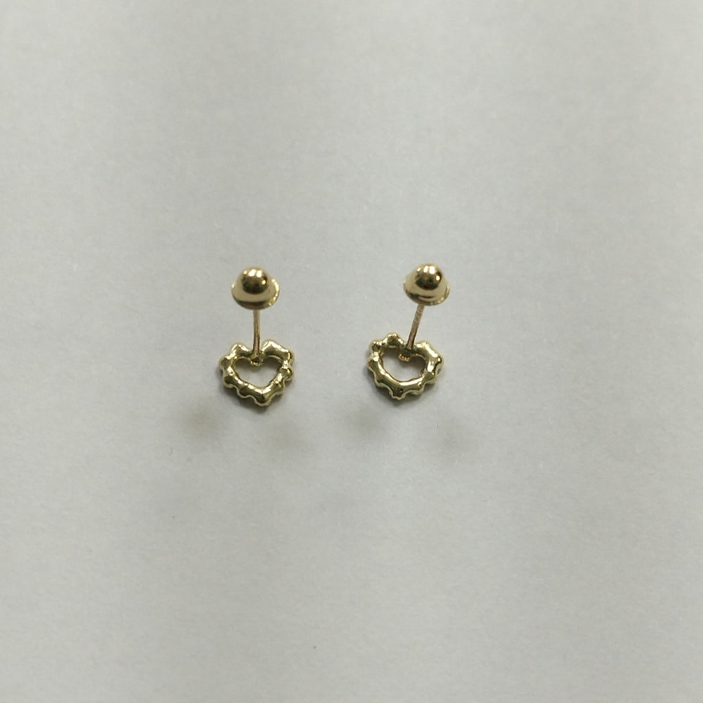 BROQUELES BROQUEL FIG CORAZON 14K 0.23 GR (NUEVO)